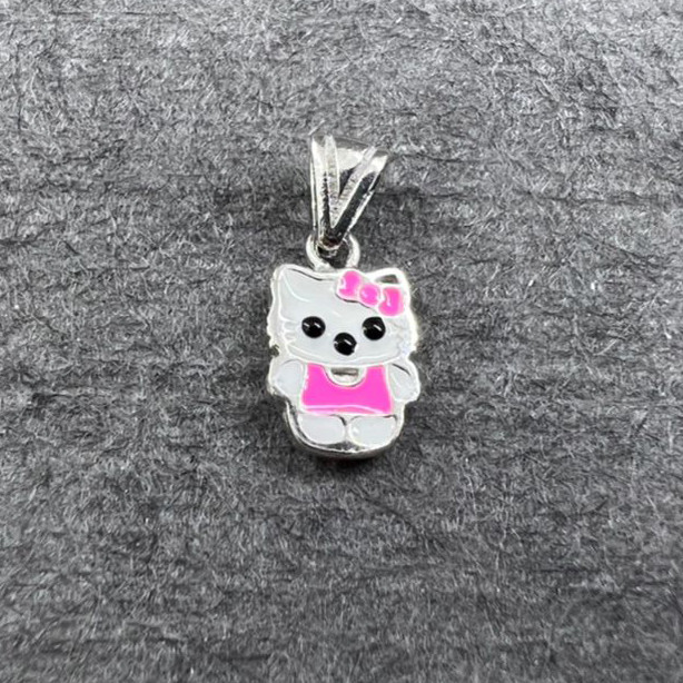 آویز گردنبند نقره زنانه گیرا مدل کیتی G790 آویز گردنبند نقره زنانه گیرا مدل کیتی G790