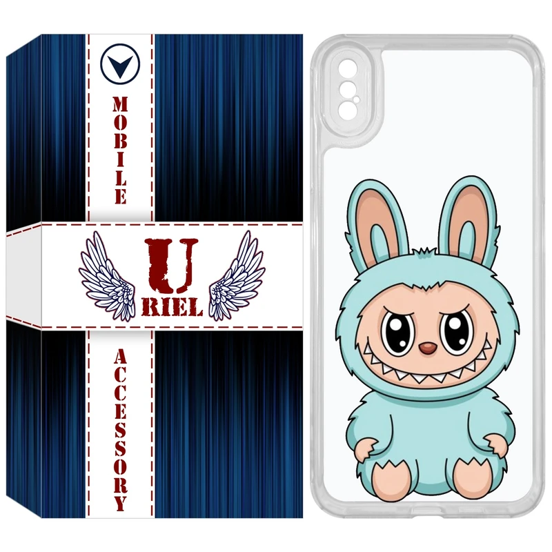 کاور یوریل مدل Clear کد 144 طرح لبوبو Labubu مناسب برای گوشی موبایل اپل iPhone XS Max