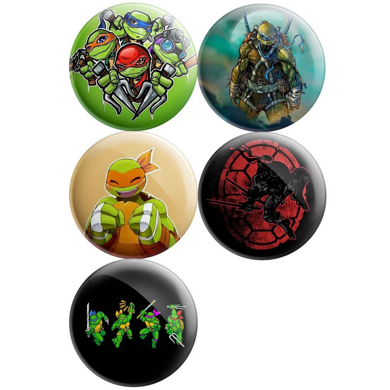 پیکسل پرمانه طرح لاکپشت‌های نینجا کد pmg5.11998 مجموعه 5 عددی