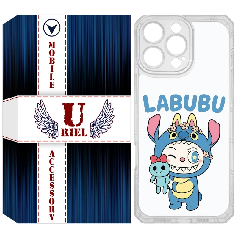 کاور یوریل مدل Clear کد 112 طرح لبوبو Labubu مناسب برای گوشی موبایل اپل iPhone 16 Pro