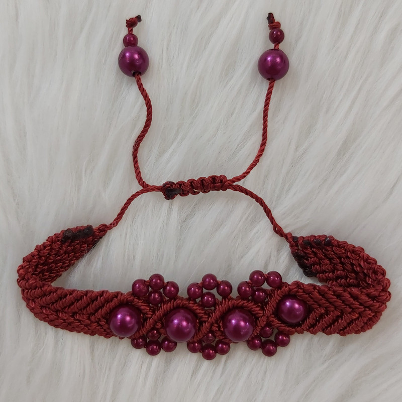 دستبند دخترانه مدل مرواریدی کد baf111 دستبند دخترانه مدل مرواریدی کد baf111