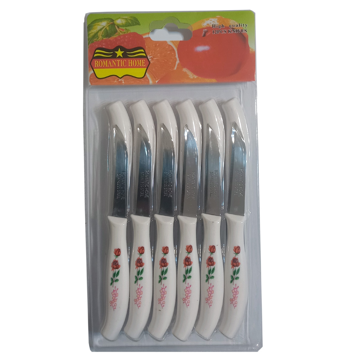 کارد میوه خوری رومانتیک هوم مدل R202 مجموعه 12 عددی