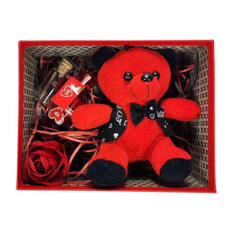 ست هدیه مدل روز عشق طرح خرس مجموعه 6 عددی