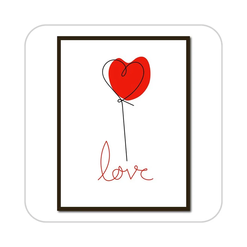 زیر لیوانی کاکتی طرح عاشقانه مدل mp40928