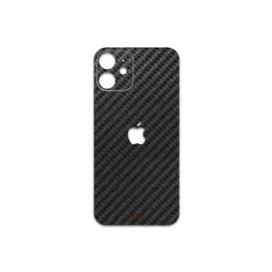 MAHOOT Shine-Carbon-Fiber Cover Sticker for Apple iPhone 12 mini