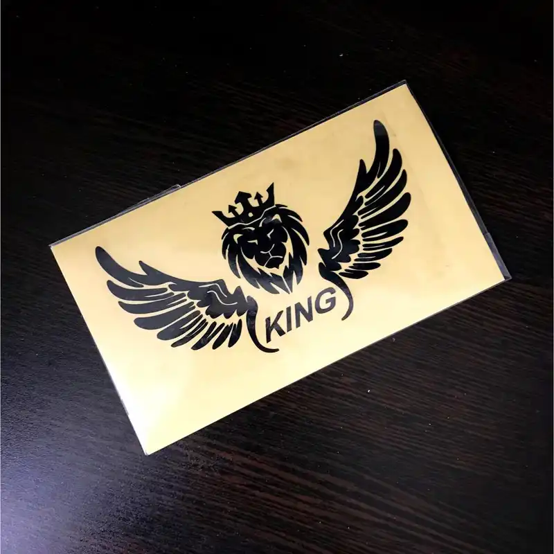 برچسب بدنه خودرو مهدیار طرح بال مشکی کوچک کد SM201