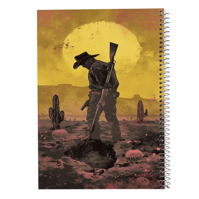 دفتر مشق 50 برگ مدوپد مدل رد دد red dead کد DF13508