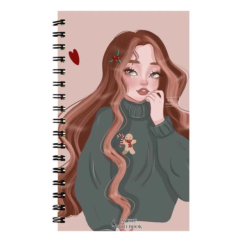 دفتر نت موسیقی طرح دخترونه کد DN-570