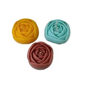 شمع مدل گل رز PD28 بسته 3 عددی