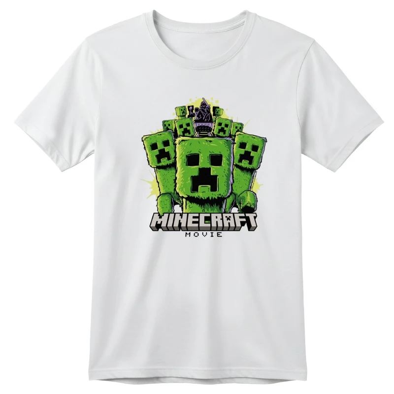 تی‌شرت آستین کوتاه بچگانه مدل ماینکرفت کد v6 