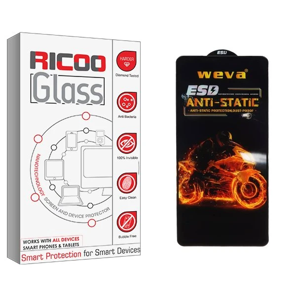 محافظ صفحه نمایش ریکو مدل RiC2 Weva ESD مناسب برای گوشی موبایل شیائومی Redmi K40/K40 Pro/K40 Pro Plus/K40s/K30/K30s/K30i/K30 Pro/K30 Ultra