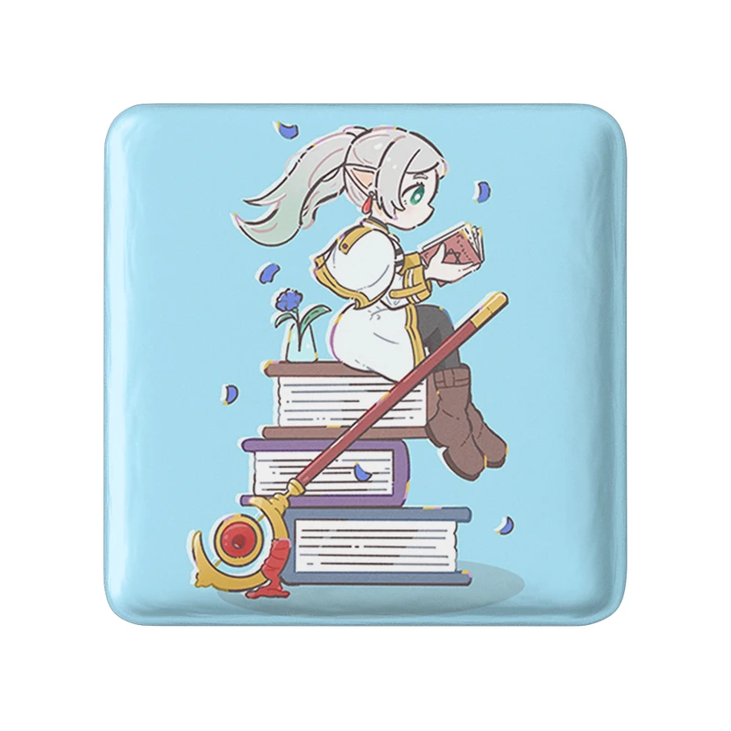 مگنت خندالو طرح انیمه فریرن (Frieren) مدل مربعی کد 33948