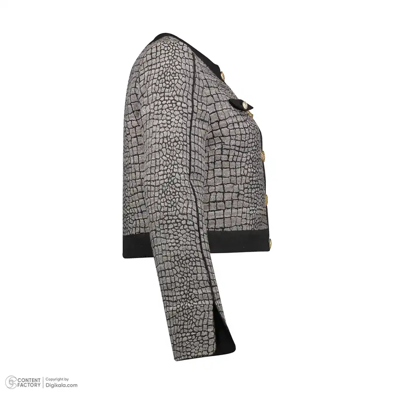 ست کت و دامن زنانه برنس مدل سنگی وستا-98 رنگ مشکی