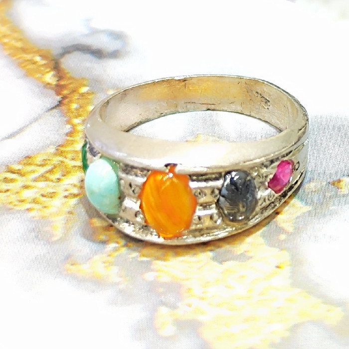 انگشتر نقره مردانه مدل پنج جواهر رکاب دست ساز کد ۵۳۰۰ انگشتر نقره مردانه مدل پنج جواهر رکاب دست ساز کد ۵۳۰۰