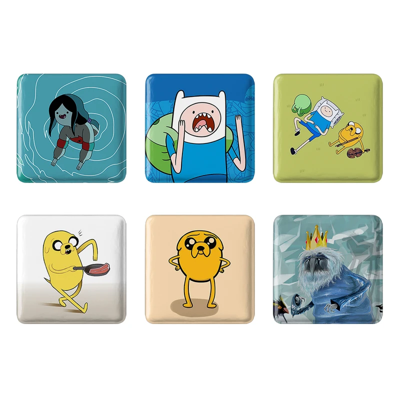 مگنت خندالو طرح انیمیشن وقت ماجراجویی Adventure Time کد 1235B مجموعه 6 عددی