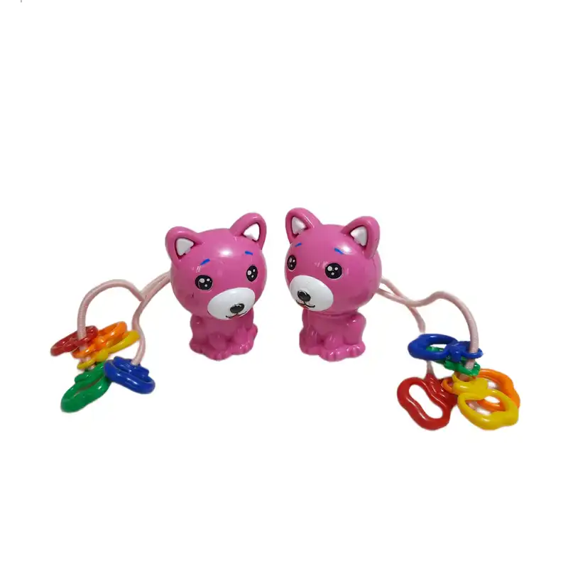 کش مو دخترانه مدل عروسک خرسی مجموعه 2 عددی