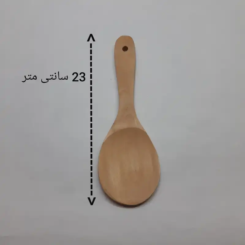 قاشق چوبی مدل بیضی کد 95