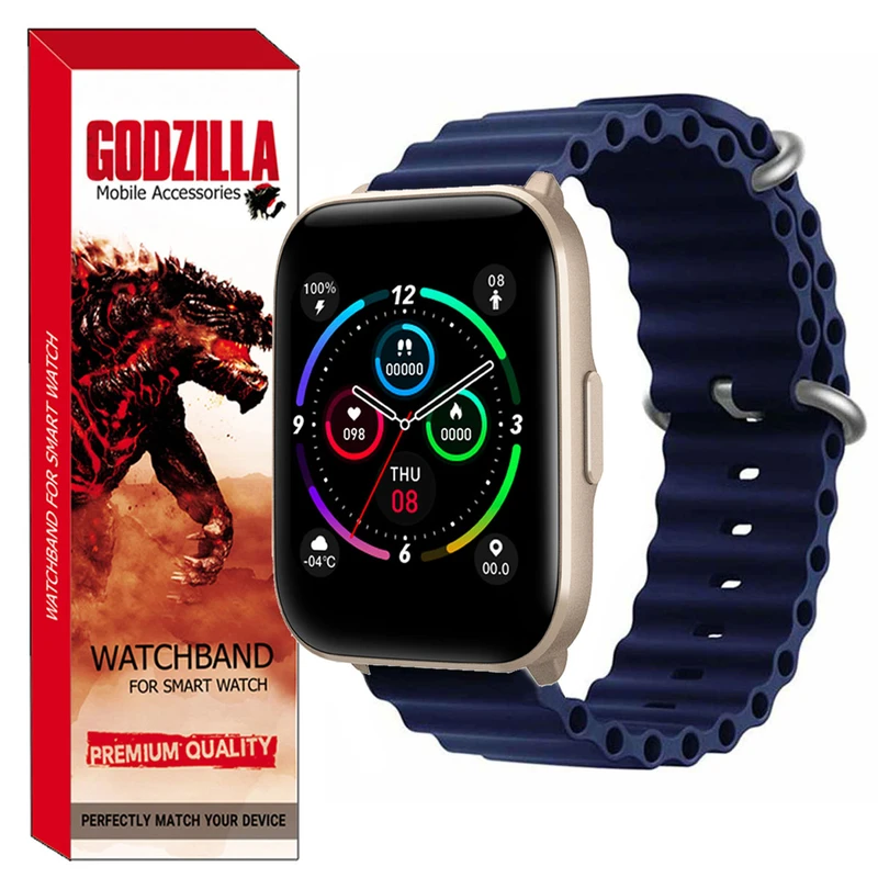 بند گودزیلا مدل OCEAN مناسب برای ساعت هوشمند هایلو Watch 2 Pro / LS 02 Pro