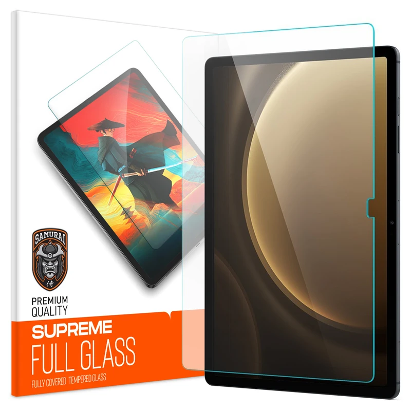 محافظ صفحه نمایش شفاف سامورایی مدل GlastR مناسب برای تبلت سامسونگ Galaxy Tab S9 FE