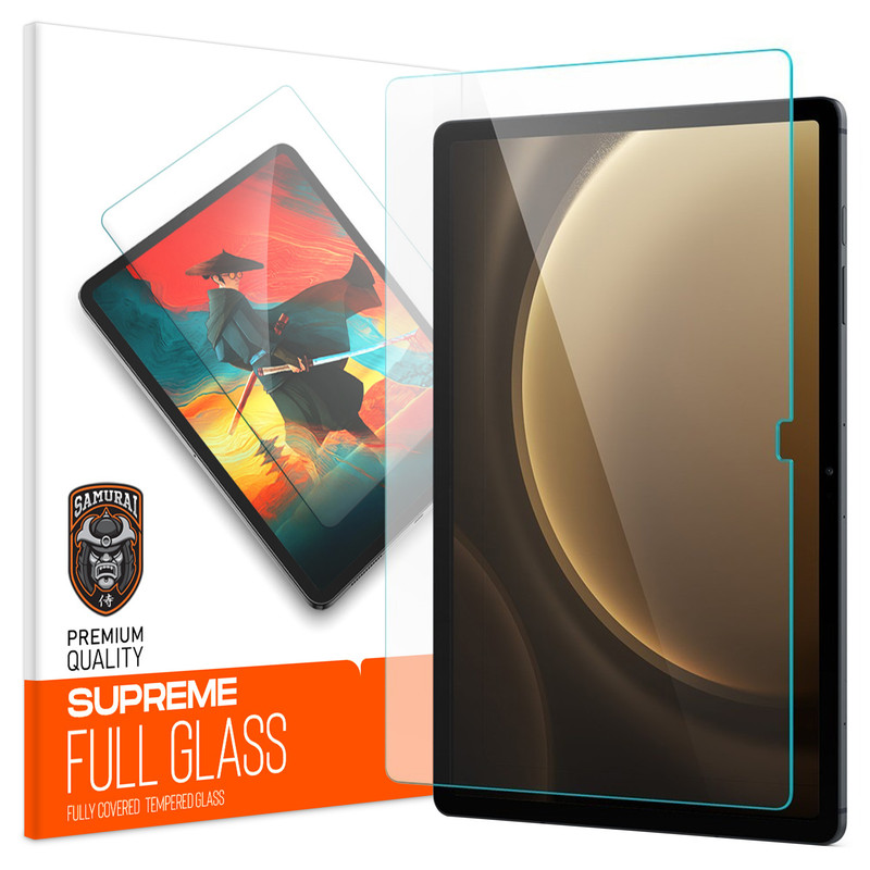 محافظ صفحه نمایش شفاف سامورایی مدل GlastR مناسب برای تبلت سامسونگ Galaxy Tab S9 FE