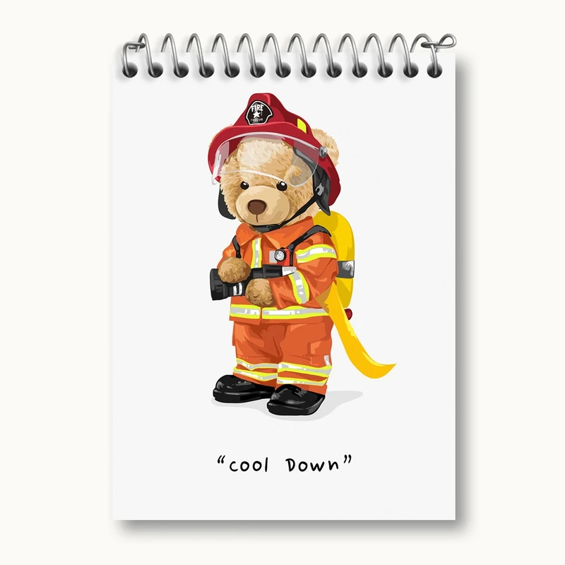 دفتر یادداشت 50 برگ خندالو مدل تدی Teddy کد 26169