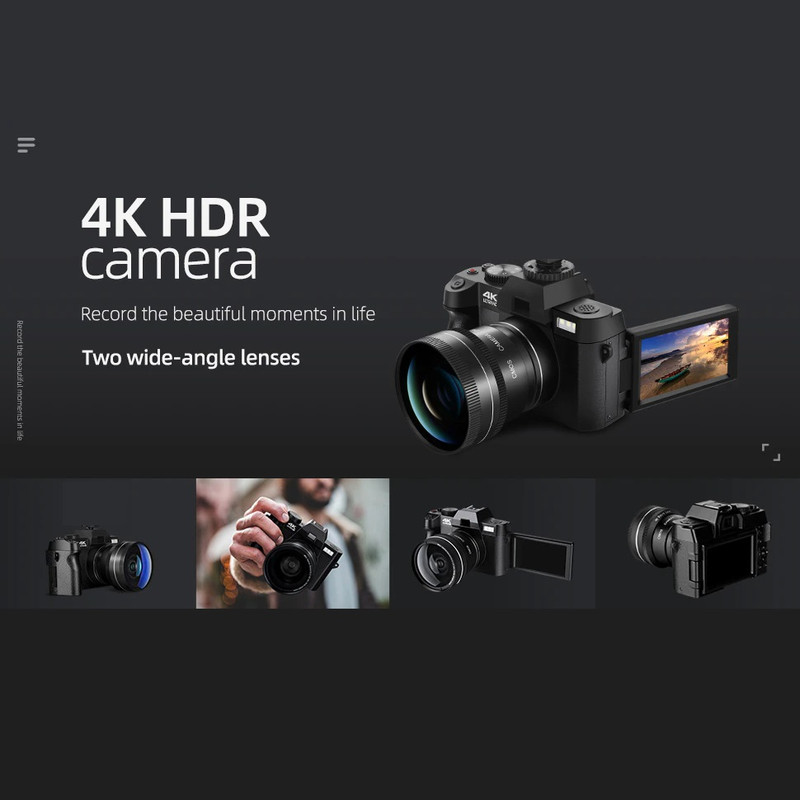 دوربین دیجیتال مدل 4K 48MP Camcorder
