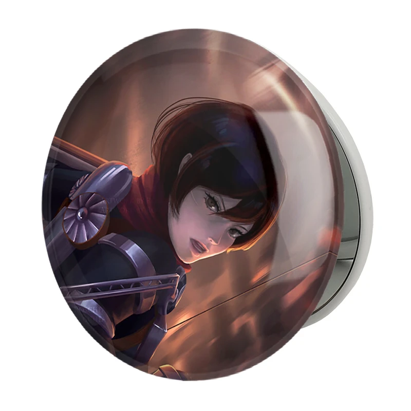 آینه جیبی خندالو طرح میکاسا آکرمن انیمه اتک آن تایتان Attack on Titan مدل تاشو کد 11018 