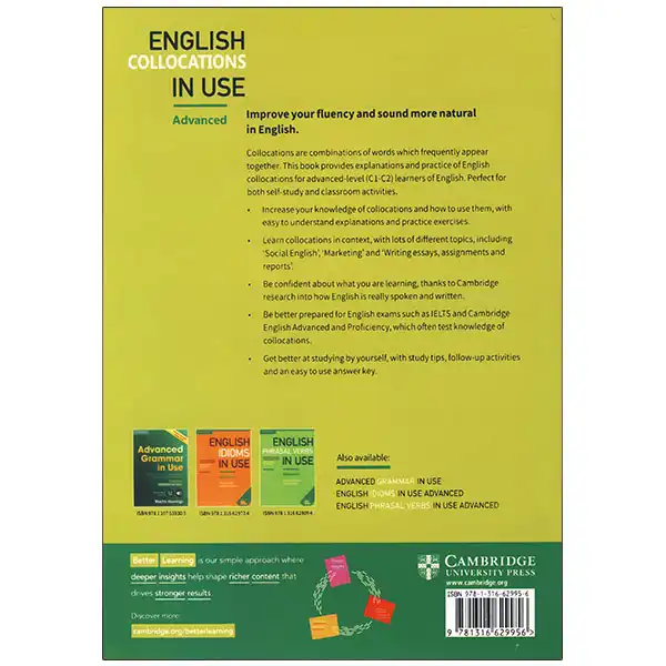 کتاب English Collocations in Use Advanced اثر Michael McCarthy And Felicity O Dell انتشارات زبان مهر