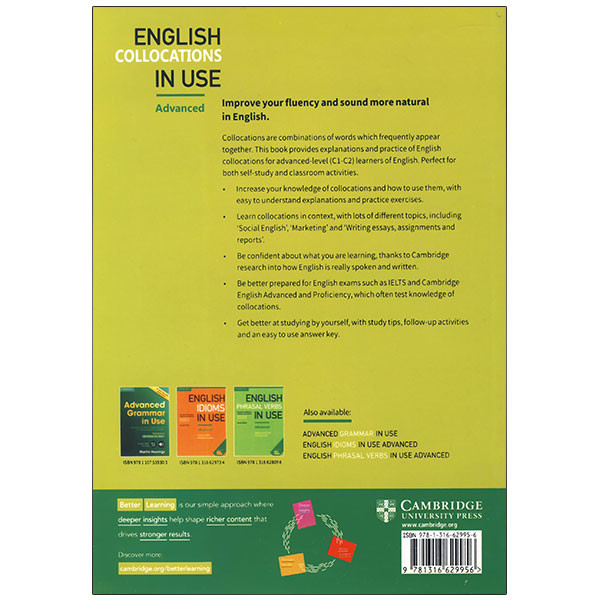 کتاب English Collocations in Use Advanced اثر Michael McCarthy And Felicity O Dell انتشارات زبان مهر کتاب English Collocations in Use Advanced اثر Michael McCarthy And Felicity O Dell انتشارات زبان مهر