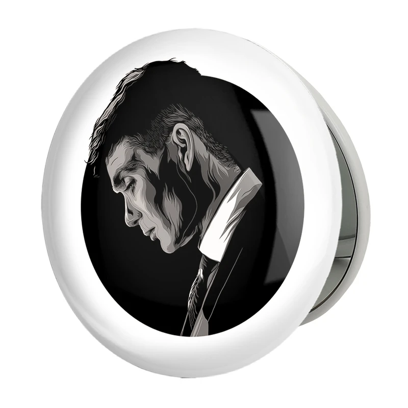 آینه جیبی خندالو طرح سریال پیکی بلایندرز Peaky Blinders مدل تاشو کد 3197 