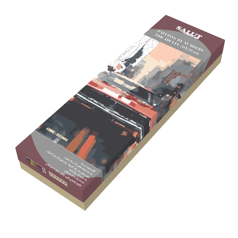 بسته رنگ آمیزی سالوت مدل آکرولیک کد 031003 مجموعه 18 عددی