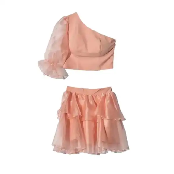 ست نیم تنه و دامن زنانه مدل MDJ-AM5009