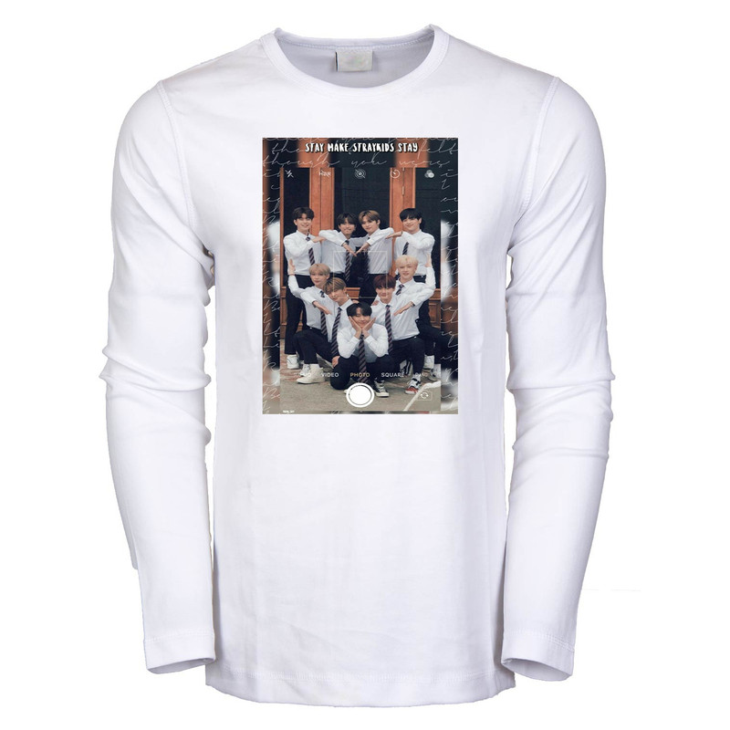 تیشرت آستین بلند مردانه طرح stray kids کد 2000