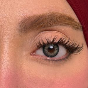 لنز چشم یونیک فصلی مدل GERBERA رنگ طوسی آبی دوردار