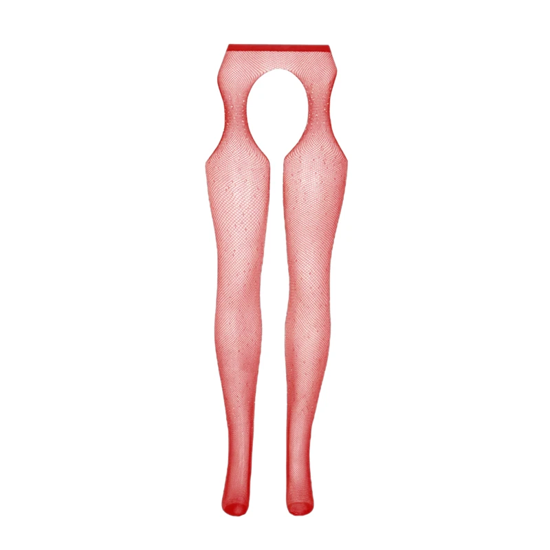 جوراب شلواری زنانه دوپو مدل فیشنت فاق باز نگین دار