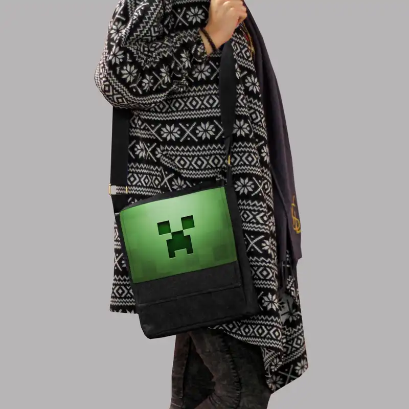 کیف رودوشی چی چاپ طرح بازی ماینکرافت