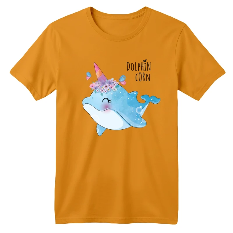 تی شرت آستین کوتاه بچگانه مدل دلفین بامزه