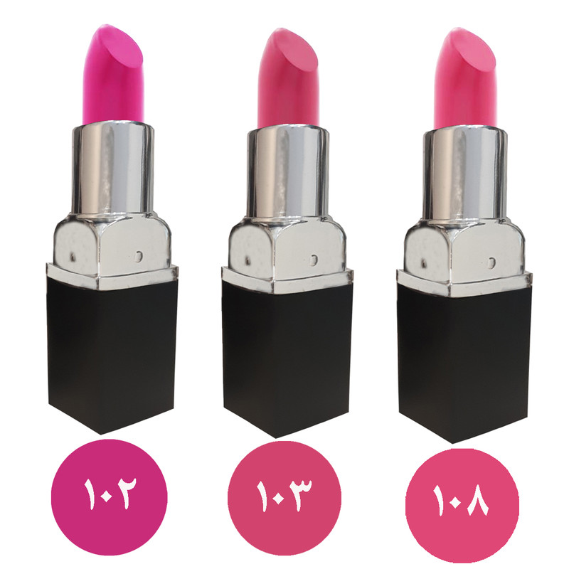 رژ لب جامد مرو سری Flashy مجموعه ۳ عددی