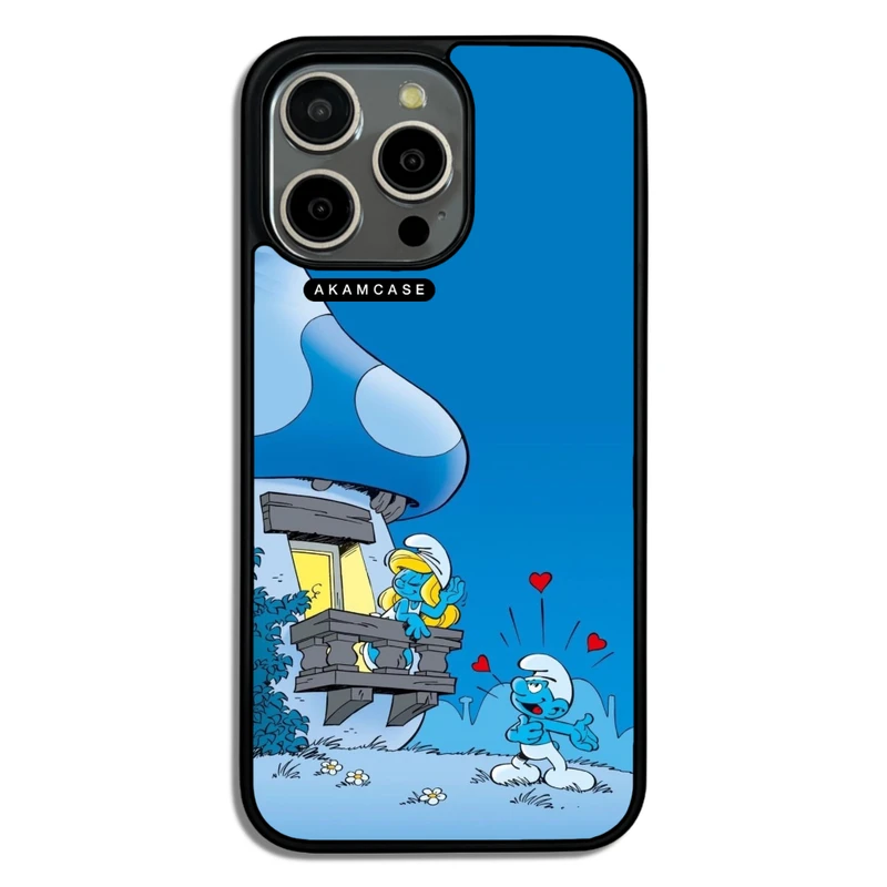 کاور آکام مدل AMC-WA15PROMAX-SMURFS-4 مناسب برای گوشی موبایل اپل iPhone 15 Pro Max