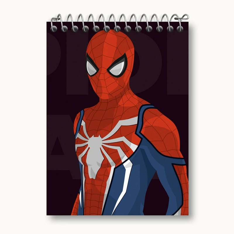 دفتر یادداشت 50 برگ خندالو مدل مرد عنکبوتی Spider Man کد 13175