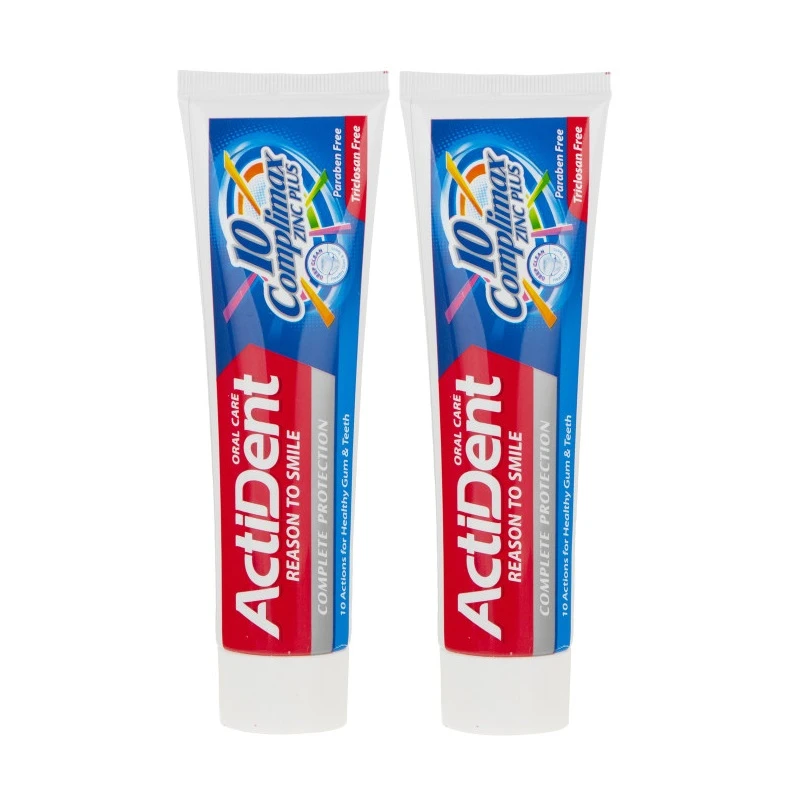  خمیر دندان اکتیدنت مدل Complimax وزن 130 گرم بسته 2 عددی
