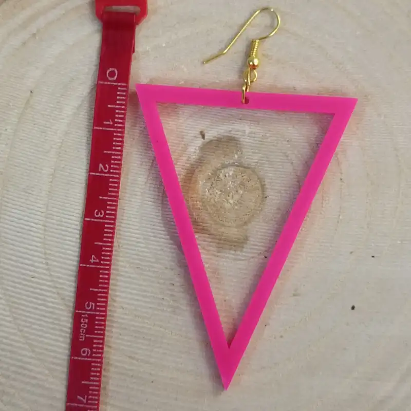 گوشواره زنانه مدل عروسکی پلکسی