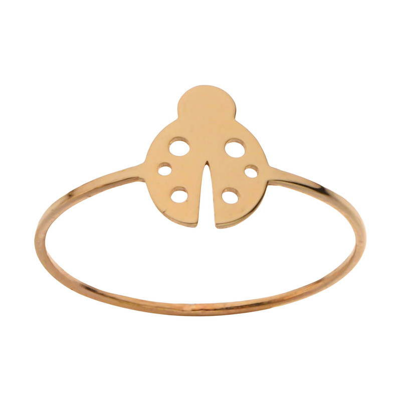 انگشتر طلا 18 عیار دخترانه مایا ماهک مدل MR0772 طرح کفشدوزک