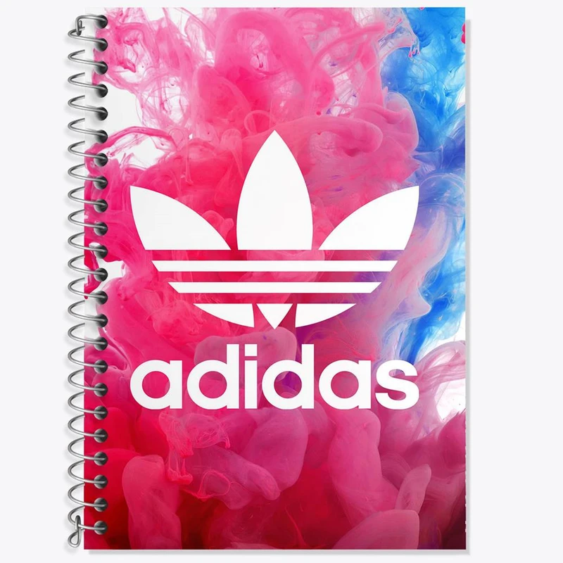 دفتر زبان 50 برگ خندالو مدل دو خط طرح آدیداس Adidas کد 23473