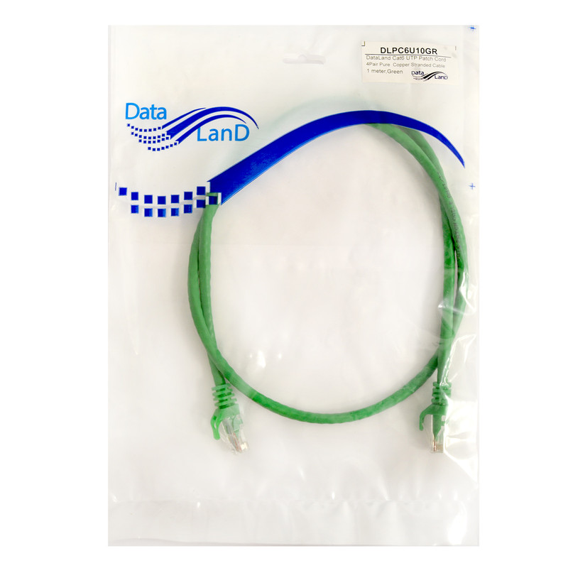 پچ کورد Cat6 دیتا لنــد مدل DLPC6U05GR بسته 10 عددی
