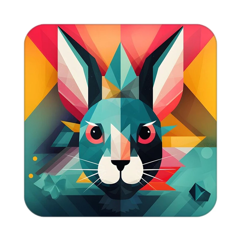 زیر لیوانی کاکتی طرح حیوانات رنگی مدل mp25322