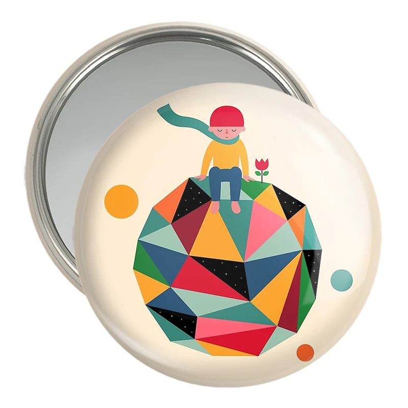 آینه جیبی خندالو مدل شازده کوچولو  کد 1837