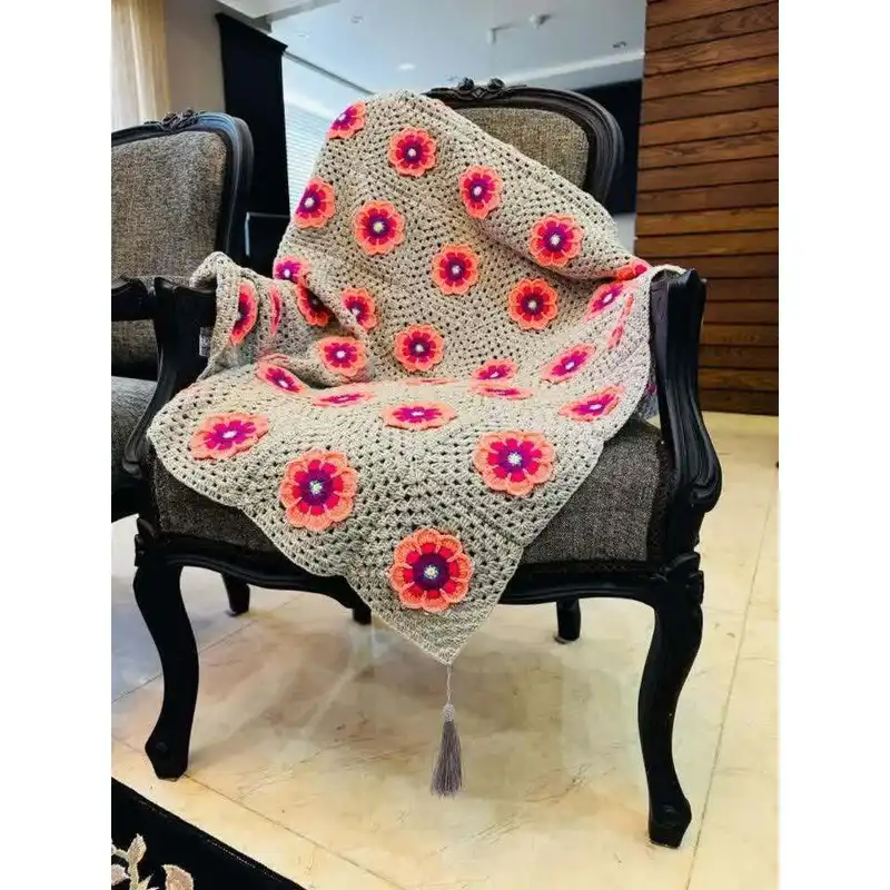 شال مبل بافتنی مدل پروانک