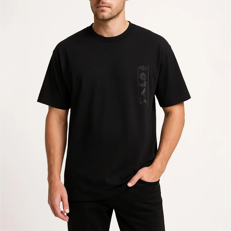 تی‌شرت آستین کوتاه مردانه مدل SB-SS-031650 رنگ مشکی