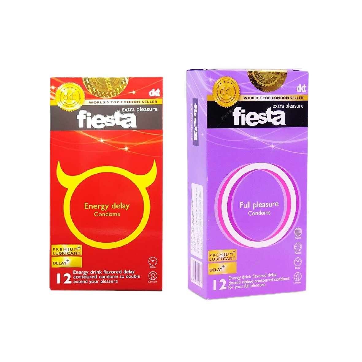 کاندوم فیستا مدل Energy Delay بسته 12 عددی به همراه کاندوم فیستا مدل Full Plesasure بسته 12 عددی
